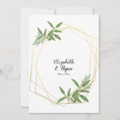 Leaves, Foliage Marriage Advice for Bride & Groom Kaart (Voorkant)