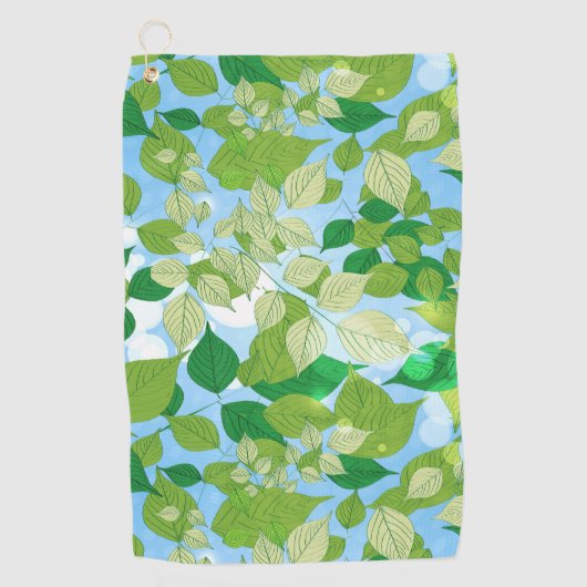 Leaves Golfhanddoek (Voorkant)