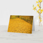 LEAVES GONE WILD HERFST FOLIAGE NOTECARD KAART (Gele Bloem)