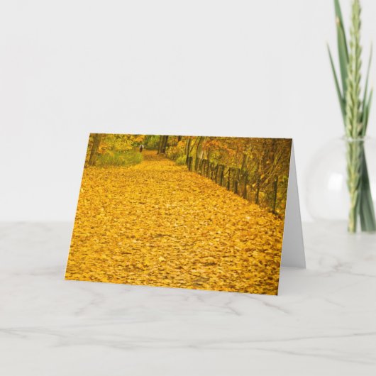 LEAVES GONE WILD HERFST FOLIAGE NOTECARD KAART (Voorkant)