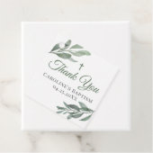 Leaves Greenery Baptisme Bedankjes Labels (In situ)