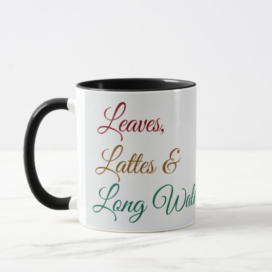 Leaves, Lattes and Long Walks Mug Mok (Links)