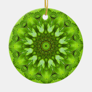 Leaves Mandala Keramisch Ornament