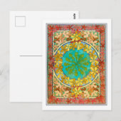 Leaves of Art Nouveau Style, Mucha Briefkaart (Voorkant / Achterkant)