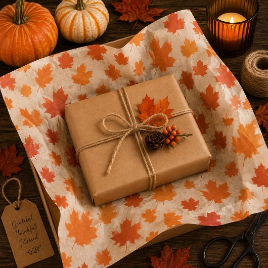 Leaves of Thanks Tissuepapier