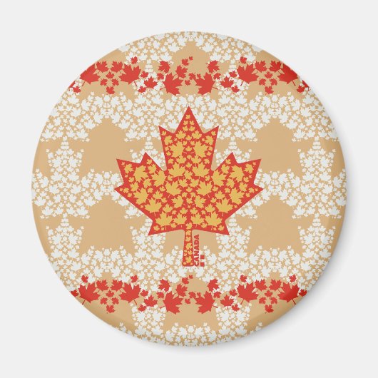 LEAVES ON LEAVES (CANADA FLAG) BY MASANSER MAGNEET (Voorkant)