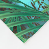 Leaves, palm fleece deken (Hoek)