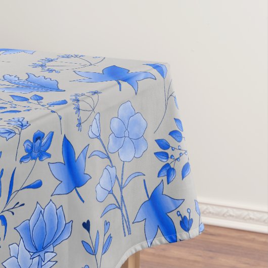 Leaves Pattern 12.bw LGrey BG Tafelkleed (Voorbeeld)