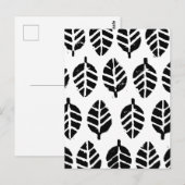 Leaves Pattern Potato Print Briefkaart (Voorkant / Achterkant)