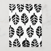 Leaves Pattern Potato Print Briefkaart (Voorkant)