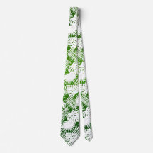 LEAVES SEAMLESS PATROON GREEN WHITE
