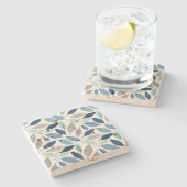 Leaves Stenen Onderzetter (Zijkant)