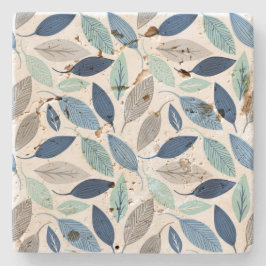 Leaves Stenen Onderzetter