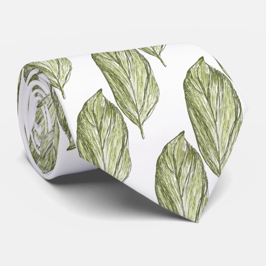 Leaves Stropdas (Opgerold)