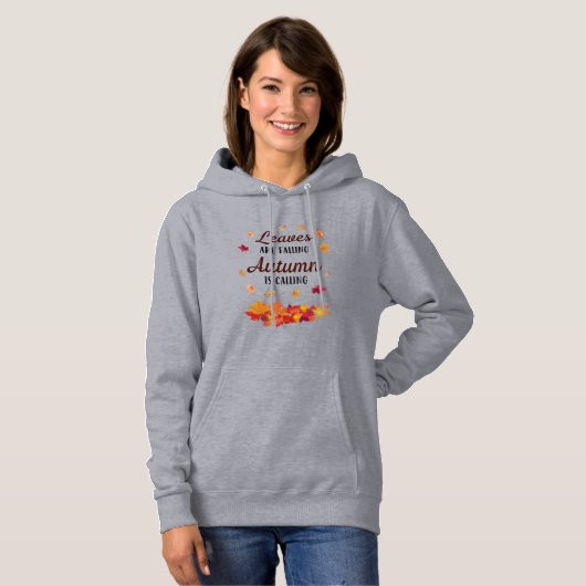 Leaves valt in de herfst. hoodie (Voorkant volledig)