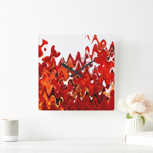 LEAVES VIERKANTE KLOK (Huis)