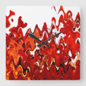 LEAVES VIERKANTE KLOK (Voorkant)