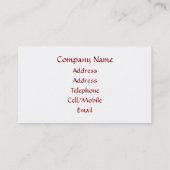 LEAVES VISITEKAARTJE (Achterkant)