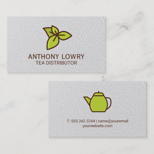 Leaves Visitekaartje (Voorkant / Achterkant)