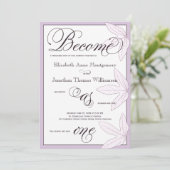 Leaves wordt een Christelijke uitnodiging voor bru (Staand voorkant)