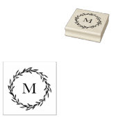 Leaves Wreath Rubberstempel (Gestempeld)