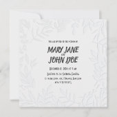 Leavespress bruiloft uitnodiging (Voorkant)