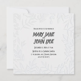 Leavespress bruiloft uitnodiging