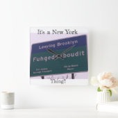 Leaving Brooklyn New York Fuhgeddaboudit Vierkante Klok (Huis)