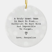 Leaving Work Colleague Retirement Goodbye Keramisch Ornament (Voorkant)