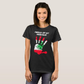 Lebanese Flag Printed Palm T-shirt (Voorkant volledig)