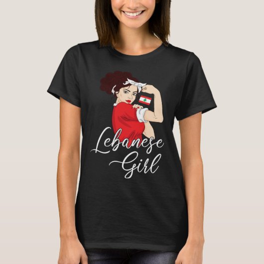 lebanese girl lebanon t-shirt (Voorkant)