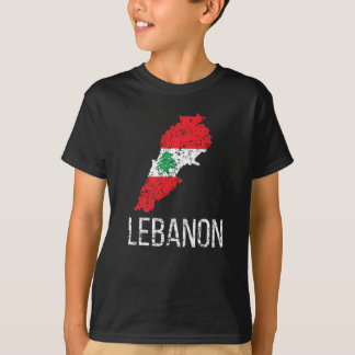 Lebanese Heritage Lebanon Roots Lebanese Flag T-shirt