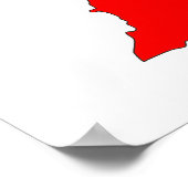 lebanon country flag map shape symbol poster (Hoek)