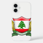 Lebanon Flag Emblem Case-Mate iPhone Case (Achterkant)