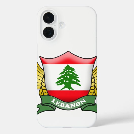 Lebanon Flag Emblem Case-Mate iPhone Case (Achterkant)