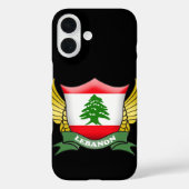 Lebanon Flag Emblem Case-Mate iPhone Case (Achterkant)