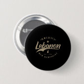 Lebanon New Hampshire Ronde Button 5,7 Cm (Voorkant /achterkant)