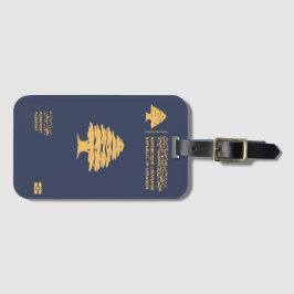 Lebanon passport bagagelabel