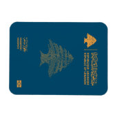 Lebanon passport magneet (Horizontaal)