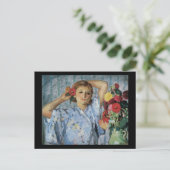 Lebasque Jeune Femme Aux Fleurs Briefkaart (Staand voorkant)