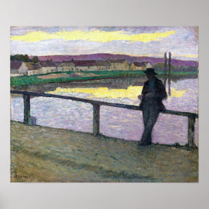Lebasque - Zonsondergang bij Pont Aven Poster