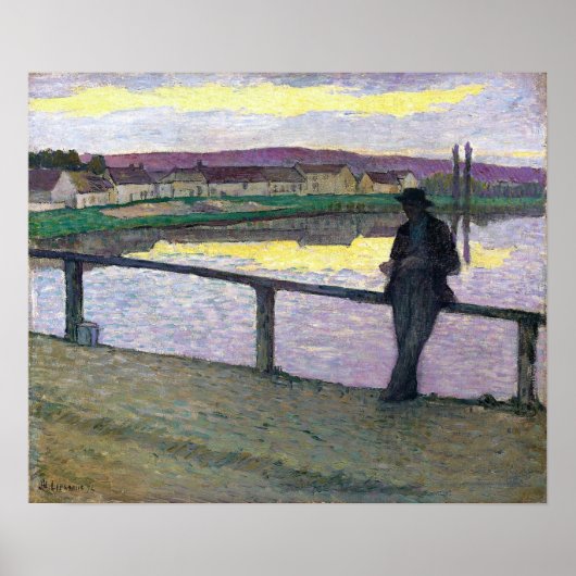 Lebasque - Zonsondergang bij Pont Aven Poster (Voorkant)