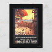 Lebaudy Airship with World Flags at Expo Briefkaart (Voorkant)