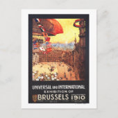 Lebaudy Airship with World Flags at Expo Briefkaart (Voorkant)