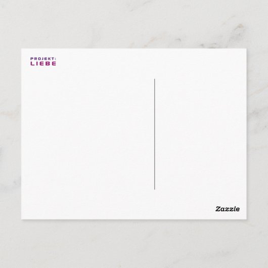 Lebe Liebe & Lache viel Briefkaart (Achterkant)