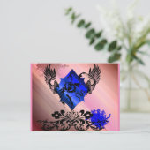 LeBeau in Roze Briefkaart (Staand voorkant)