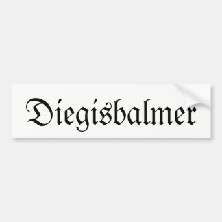 Leben in den Bergen Bumpersticker