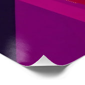 Lebendige abstrakte geometrische Köpfe Perfect Poster (Hoek)