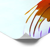 Lebendige Pfauenfeder-Schönheit Verschmelzung Poster (Hoek)