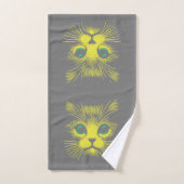 Lebhaftes Grünes Katzenauge Muster  Bad Handdoek (Handdoek)